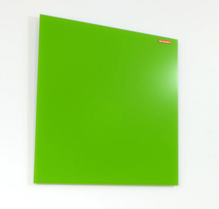 Tablica szklana magnetyczna 450X450 mm memoboards zielona – zdjęcie 2
