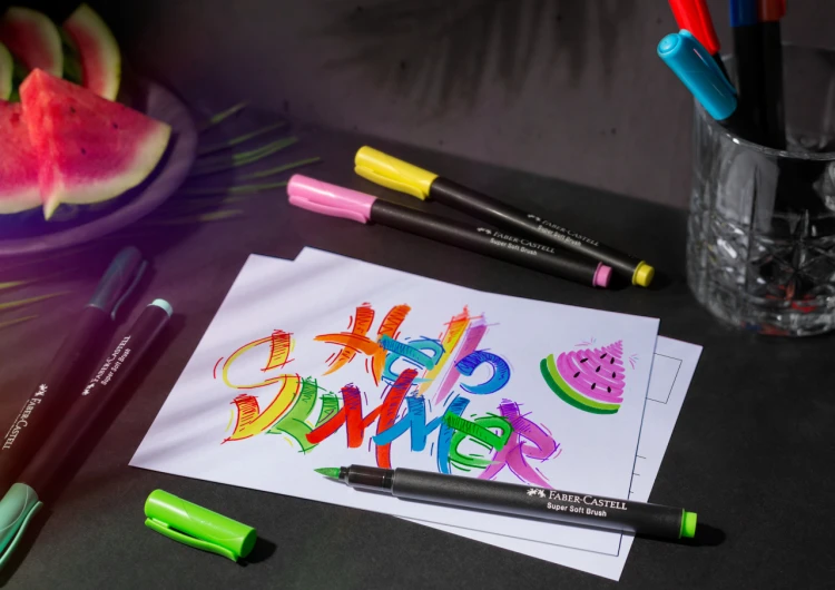 Pisaki pędzelkowe black edition 20 kol. Faber-Castell – zdjęcie 6
