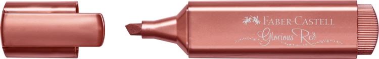Zakreślacz 1546 metaliczny czerwonyfaber-castell – zdjęcie 2