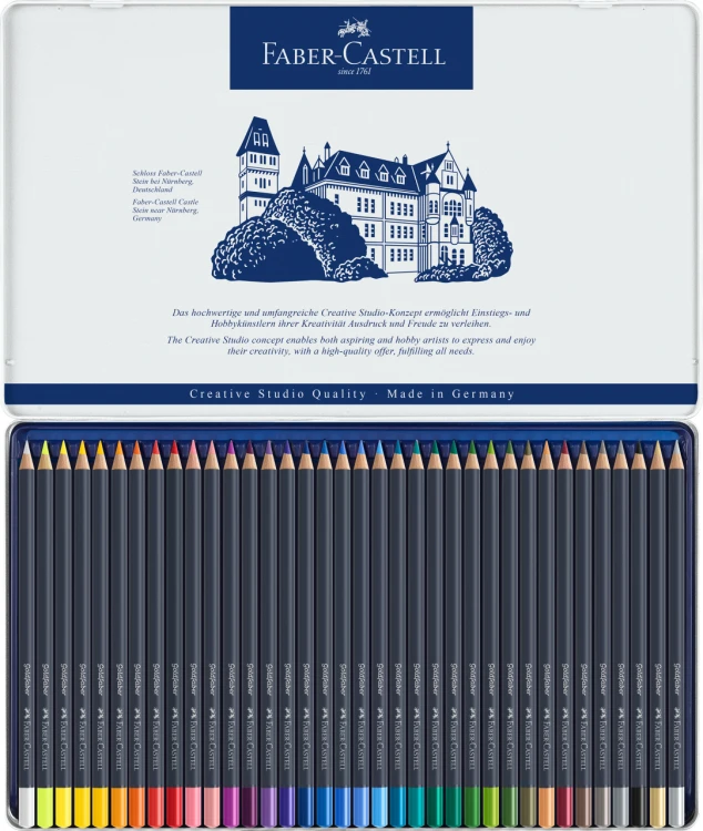 Kredki goldfaber 36 kol. opak. metalowe Faber-Castell – zdjęcie 2
