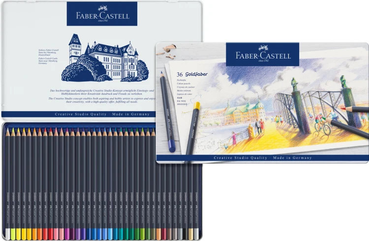Kredki goldfaber 36 kol. opak. metalowe Faber-Castell – zdjęcie 3