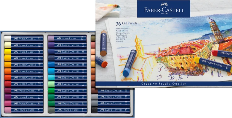 Creative studio pastele olejne 36 kol. opakowanie karton Faber-Castell – zdjęcie 2
