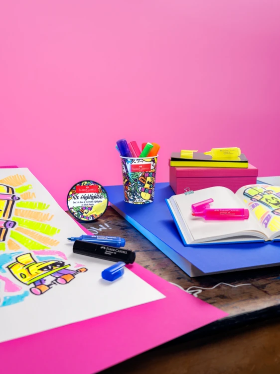 Zestaw zakreślaczy 1546 ice cream cup neonowe 10 szt. Faber-Castell – zdjęcie 3