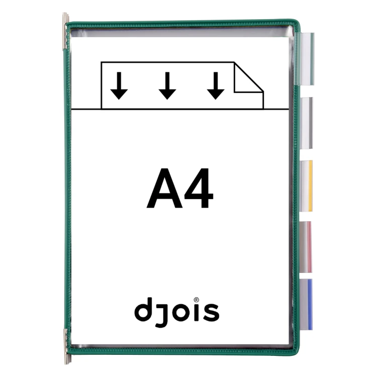 PANEL PREZENTACYJNY DJOIS x TARIFOLD A4 10 SZT. OTWARCIE Z GÓRY MIX KOLORÓW – zdjęcie 2