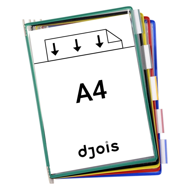 PANEL PREZENTACYJNY DJOIS x TARIFOLD A4 10 SZT. OTWARCIE Z GÓRY MIX KOLORÓW – zdjęcie 3