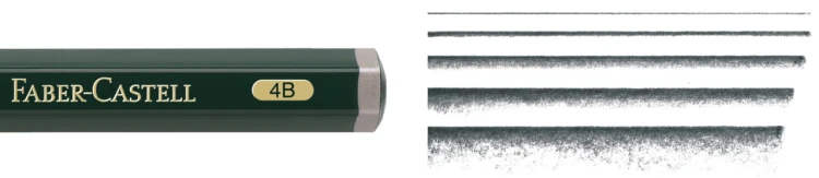 Ołówek castell 9000 JUMBO/4B Faber-Castell – zdjęcie 3