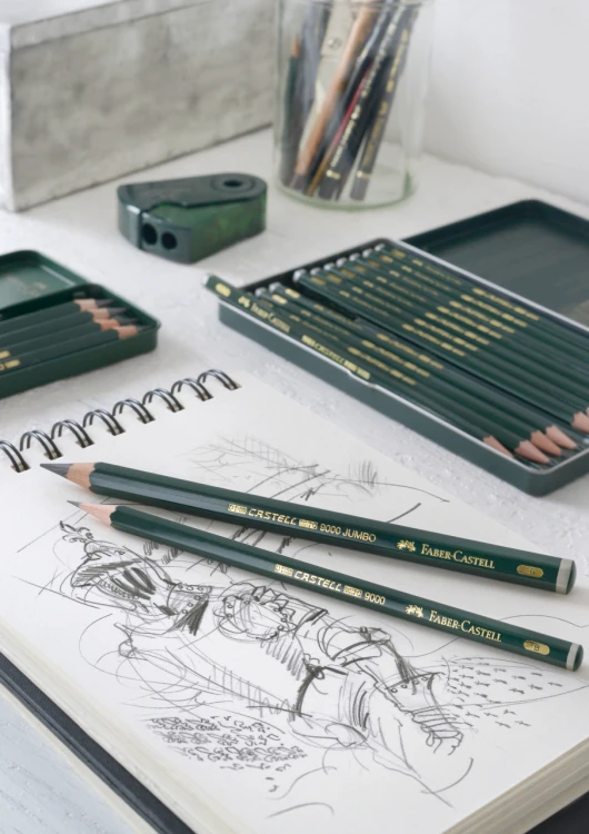 Ołówek castell 9000 JUMBO/4B Faber-Castell – zdjęcie 4
