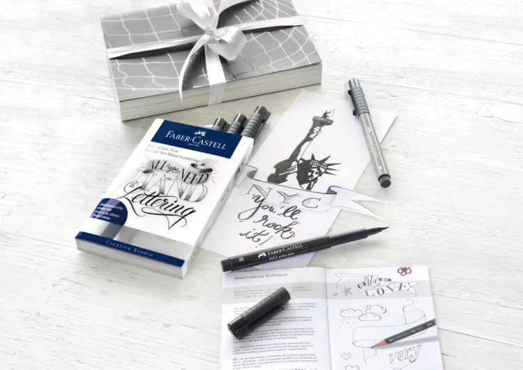 Zestaw startowy pitt artist pen handlettering+akcesoria 9 elementów Faber-Castell – zdjęcie 3