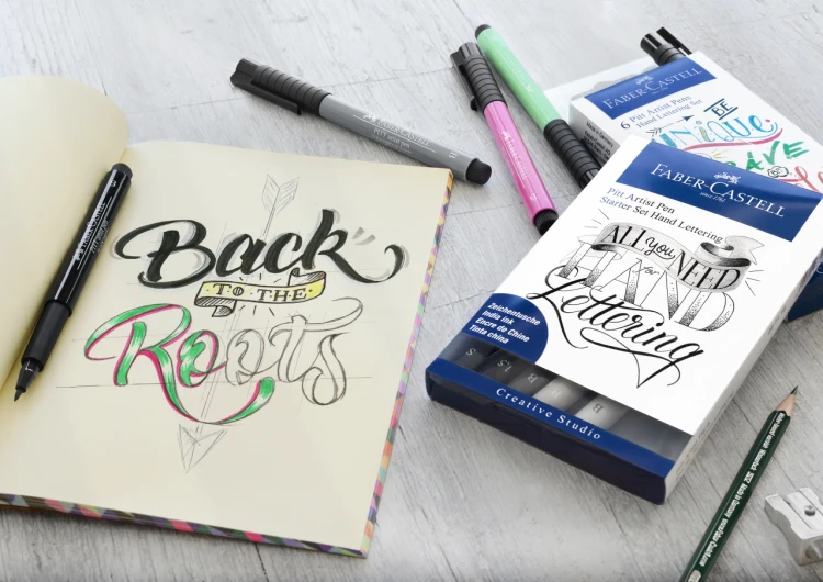 Zestaw startowy pitt artist pen handlettering+akcesoria 9 elementów Faber-Castell – zdjęcie 4