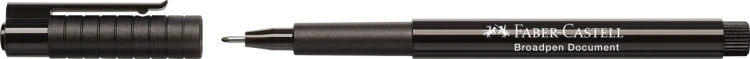 Cienkopis broadpen 1554 czarny Faber-Castell – zdjęcie 2