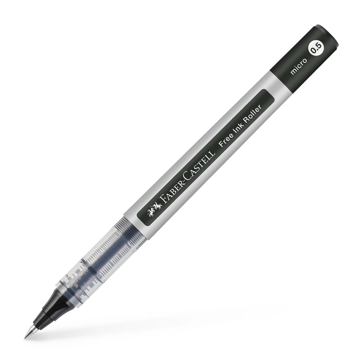 CIENKOPIS KULKOWY FREE INK 0,5mm CZARNY FABER-CASTELL – zdjęcie 2