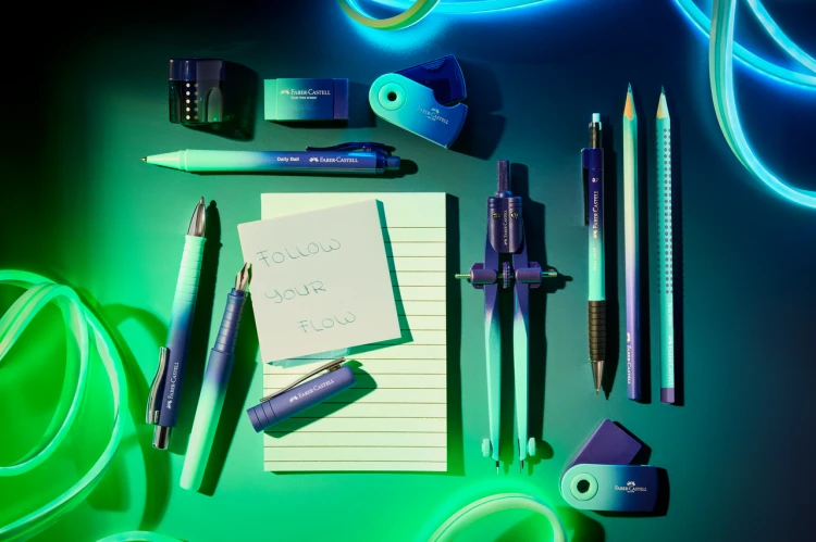 Ołówek automatyczny grip 1347 0,7 mm buzzing blue Faber-Castell – zdjęcie 2