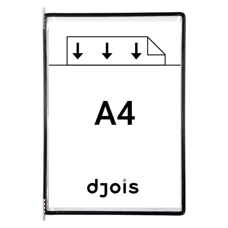 PANEL PREZENTACYJNY DJOIS x TARIFOLD A4 10 SZT. OTWARCIE Z GÓRY KOLOR CZARNY – zdjęcie 5