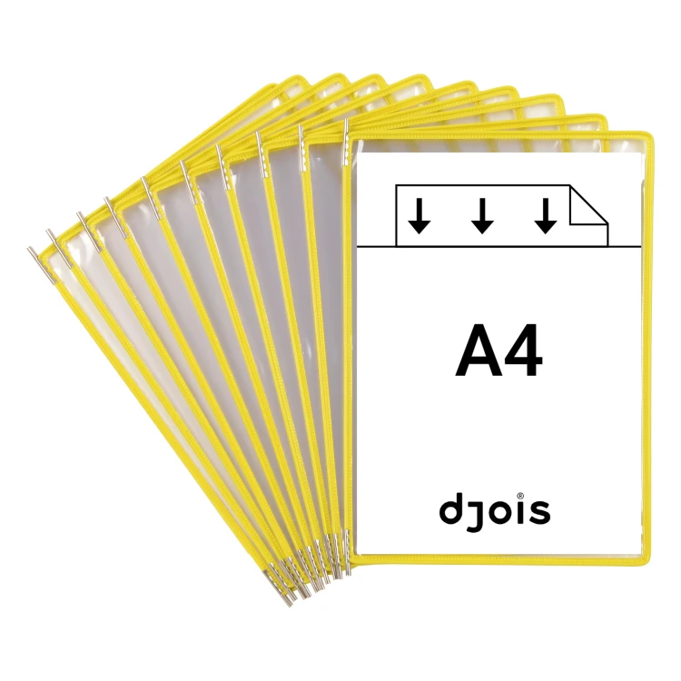 PANEL PREZENTACYJNY DJOIS x TARIFOLD A4 10 SZT. OTWARCIE Z GÓRY KOLOR ŻÓŁTY – zdjęcie 3