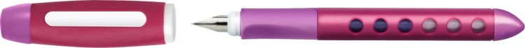Pióro wieczne scribolino dla leworęcznych malinowo-jagodowe w etui Faber-Castell – zdjęcie 3