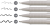 Cienkopisy ecco pigment 4 szt. etui (0,2 : 0,4 : 0,6 : 0,8 mm) czarne Faber-Castell – zdjęcie 3