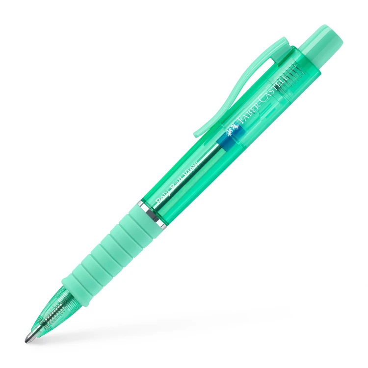 Długopis poly ball view jelly mint Faber-Castell – zdjęcie 2
