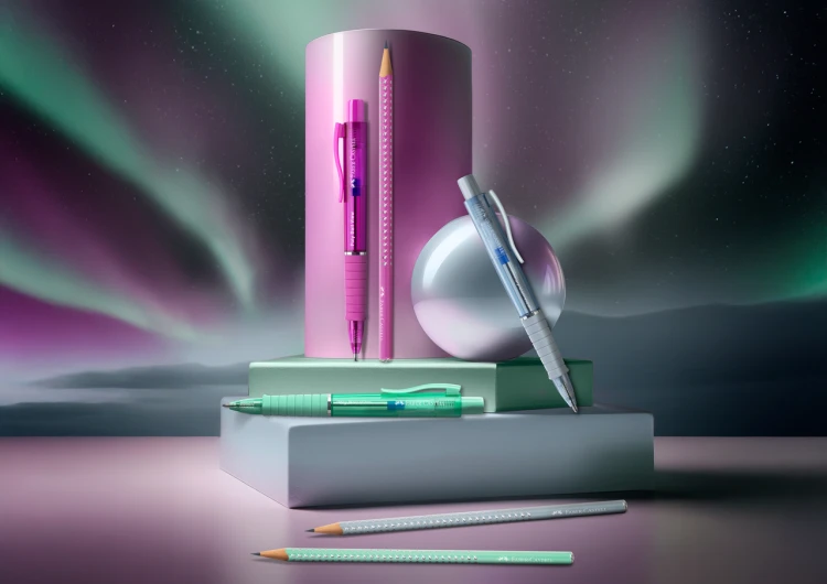 Długopis poly ball view jelly mint Faber-Castell – zdjęcie 3