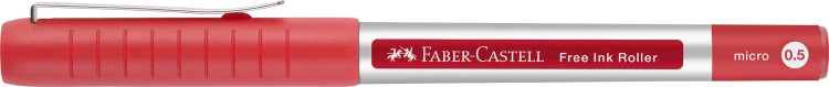CIENKOPIS KULKOWY FREE INK 0,5mm CZERWONY FABER-CASTELL – zdjęcie 3