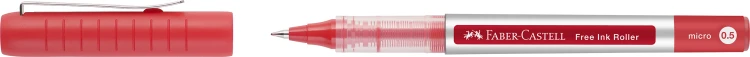 CIENKOPIS KULKOWY FREE INK 0,5mm CZERWONY FABER-CASTELL – zdjęcie 4