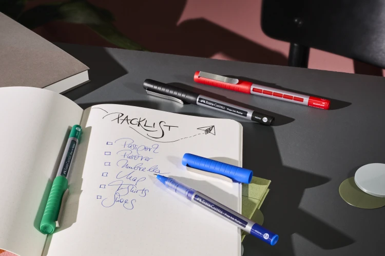 CIENKOPIS KULKOWY FREE INK 0,5mm CZERWONY FABER-CASTELL – zdjęcie 5