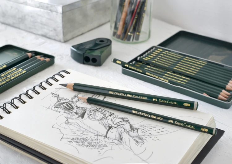 Zestaw ołówków castell 9000 jumbo 5 szt. Faber-Castell – zdjęcie 4