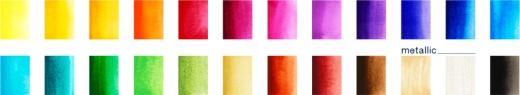 Farby akwarelowe cs w kostkach 24 kol. plastikowe opakowanie Faber-Castell – zdjęcie 3