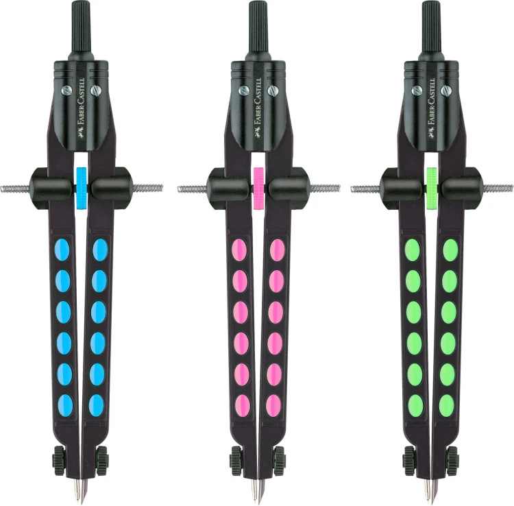 Cyrkiel quick-set factory neon Faber-Castell – zdjęcie 2