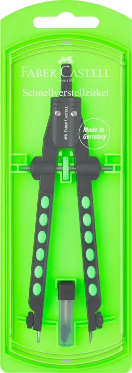 Cyrkiel quick-set factory neon Faber-Castell – zdjęcie 5