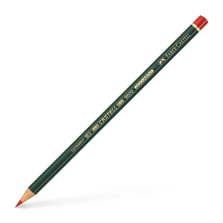 Ołówek kopiowy castell 9609 czerwony Faber-Castell – zdjęcie 2