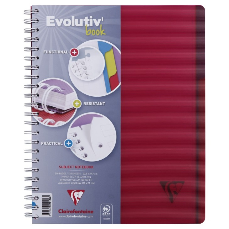 Kołonotatnik linicolor evolutiv intensive w okładce z PP, format A4+ (22,5X29,7 cm), w linie z marginesem, 120 kartek, 3 – zdjęcie 2