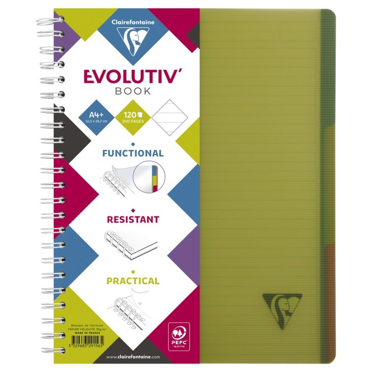 Kołonotatnik linicolor evolutiv intensive w okładce z PP, format A4+ (22,5X29,7 cm), w linie z marginesem, 120 kartek, 3 – zdjęcie 6