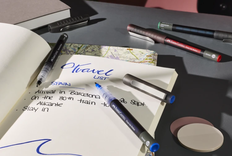 CIENKOPIS KULKOWY FREE INK 1,5 mm NIEBIESKI FABER-CASTELL – zdjęcie 6