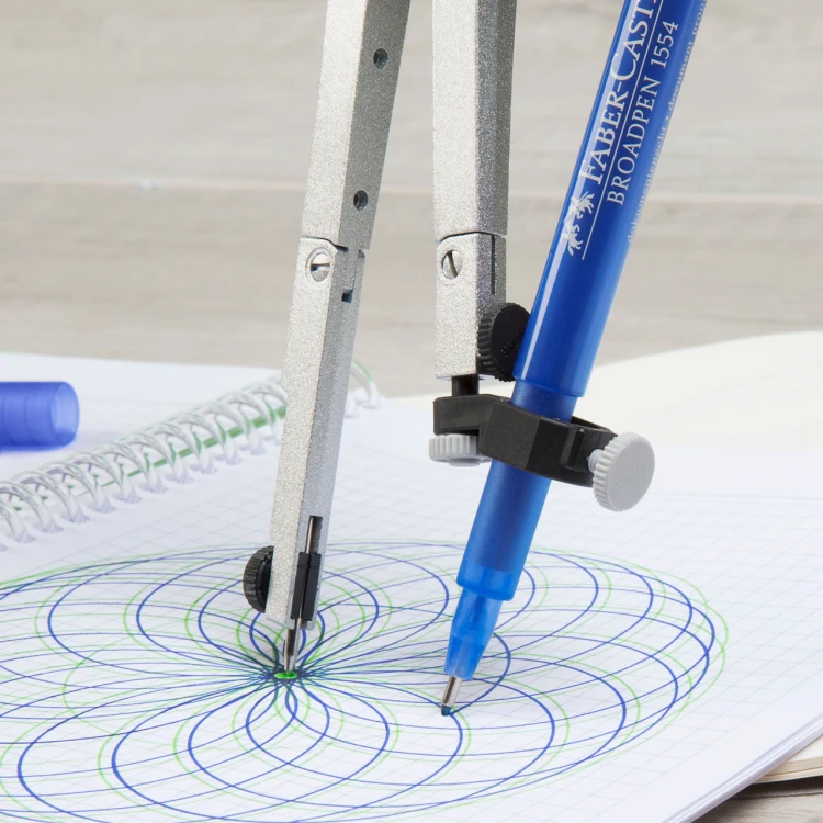 Cienkopis broadpen 1554 niebieski Faber-Castell – zdjęcie 6