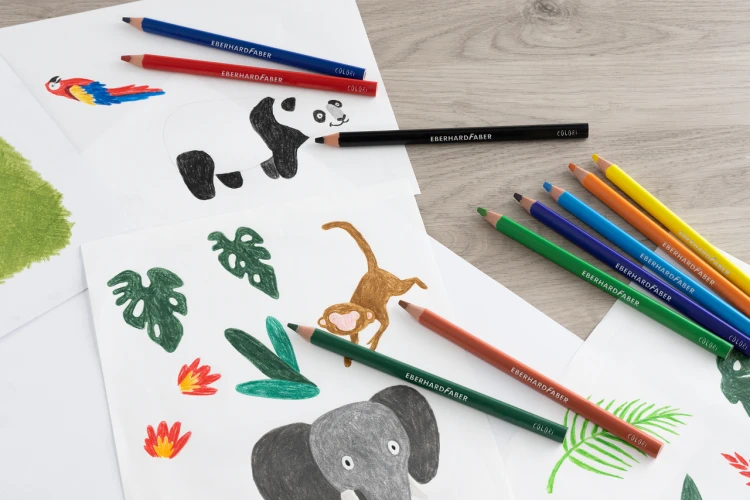 KREDKI TRÓJKĄTNE COLORI JUMBO 10 SZT. EBERHARD FABER_x000D_ – zdjęcie 3