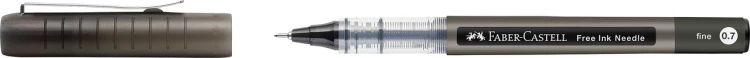 CIENKOPIS KULKOWY FREE INK KOŃCÓWKA  IGŁOWA 0,7 mm CZARNY FABER-CASTELL – zdjęcie 3