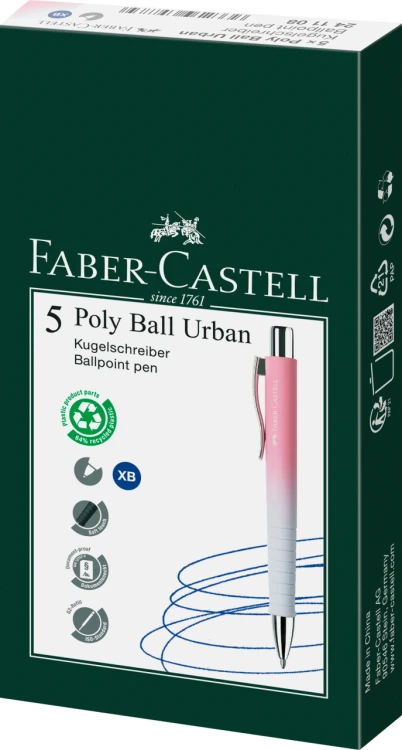 Długopis poly ball urban sunset xb Faber-Castell – zdjęcie 2