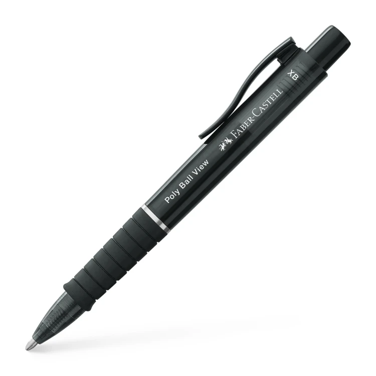Długopis poly ball view czarny Faber-Castell – zdjęcie 2