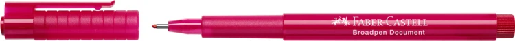 Cienkopis broadpen 1554 czerwony Faber-Castell – zdjęcie 2