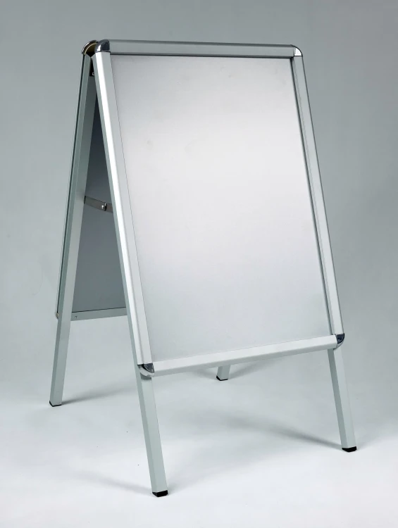 STOJAK OBUSTRONNY ALUMINIOWY NA PLAKATY50x70cm - B2, h96cm ,OWZ, PLEKSI – zdjęcie 4