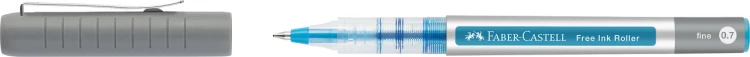 CIENKOPIS KULKOWY FREE INK 0,7mm BŁĘKITNY FABER-CASTELL – zdjęcie 2