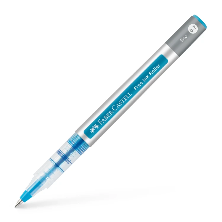CIENKOPIS KULKOWY FREE INK 0,7mm BŁĘKITNY FABER-CASTELL – zdjęcie 4