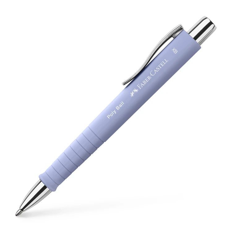 Długopis poly ball xb pale iris (jasnofioletowy)faber-castell – zdjęcie 2