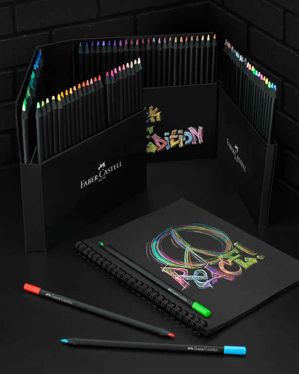 Kredki trójkątne black edition 100 kol. Faber-Castell – zdjęcie 3