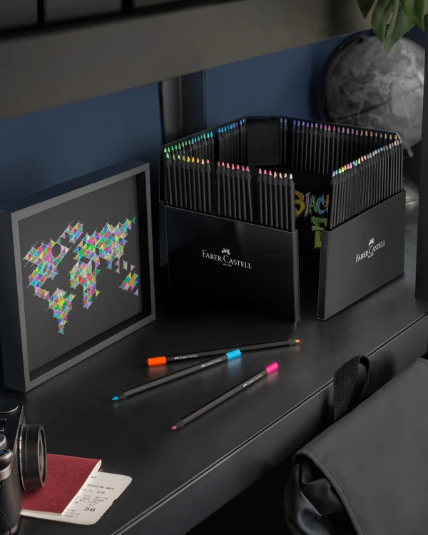 Kredki trójkątne black edition 100 kol. Faber-Castell – zdjęcie 5