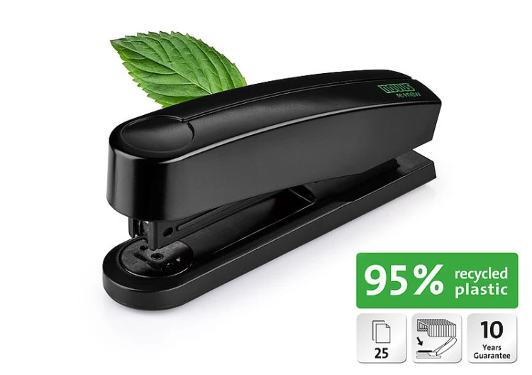 Zszywacz Novus B2 re+new z plastiku z recyklingu czarny – zdjęcie 3