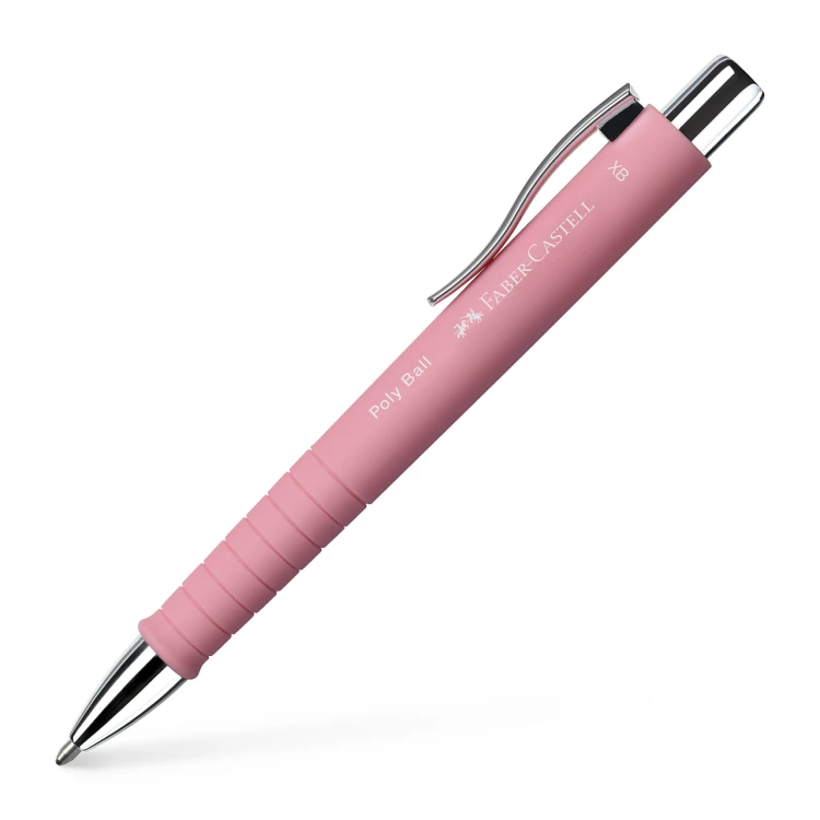 Długopis poly ball xb pudrowo różowyfaber-castell – zdjęcie 2