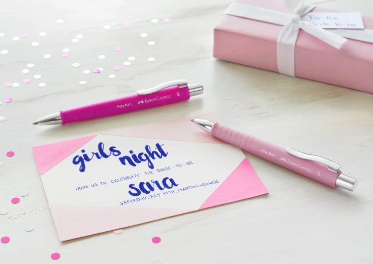 Długopis poly ball xb pudrowo różowyfaber-castell – zdjęcie 3