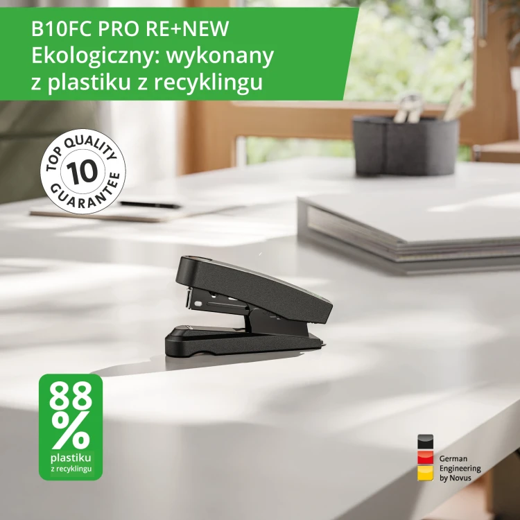 Zszywacz Novus B10FC pro re+new, czarny – zdjęcie 4