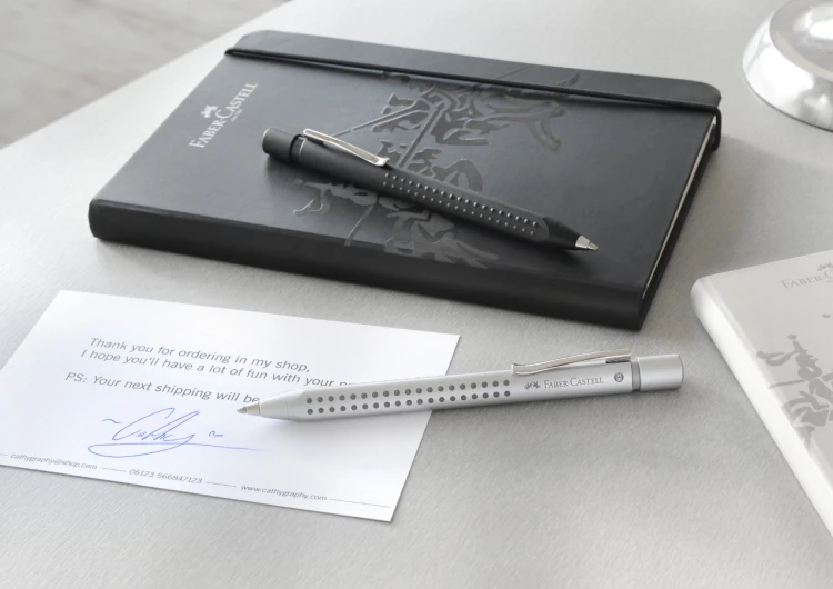 Długopis grip 2011 czarny matowy Faber-Castell – zdjęcie 3